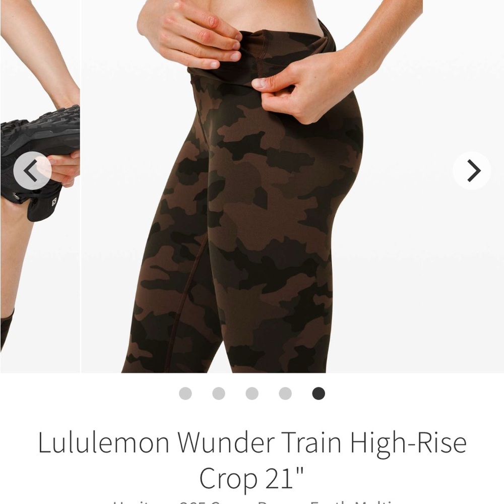 Lululemon Camo High-Rise Crop Leggings